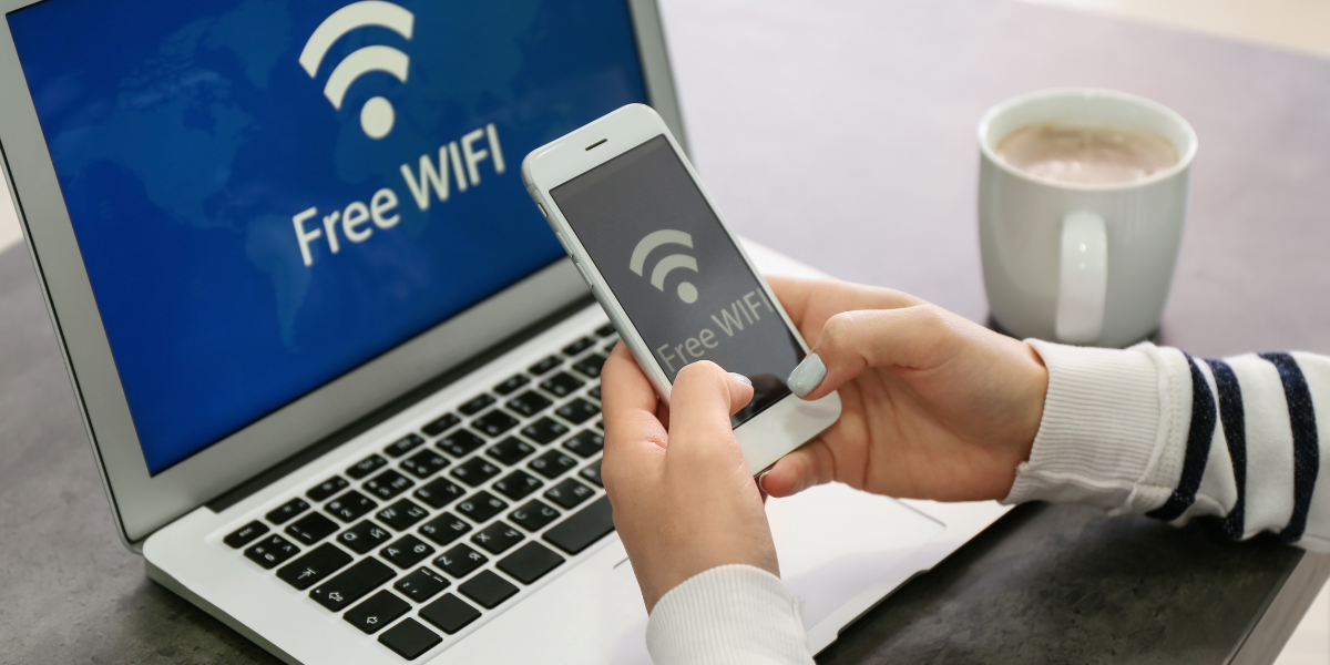 Public Wi-Fi without VPN: Hacker sees everything. With VPN: Encrypted tunnel